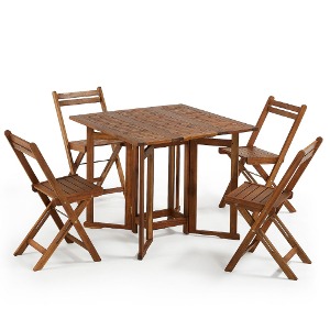 거스타브 우드테이블 세트 (테이블1+의자4)